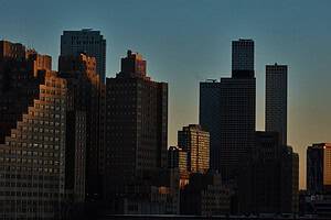 New Jersey rental housing and city skyline