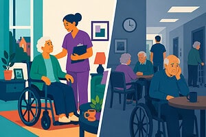 Homecarenursinghome — Trade group urges NJ lawmakers to divert $100 million from home care to nursing homes