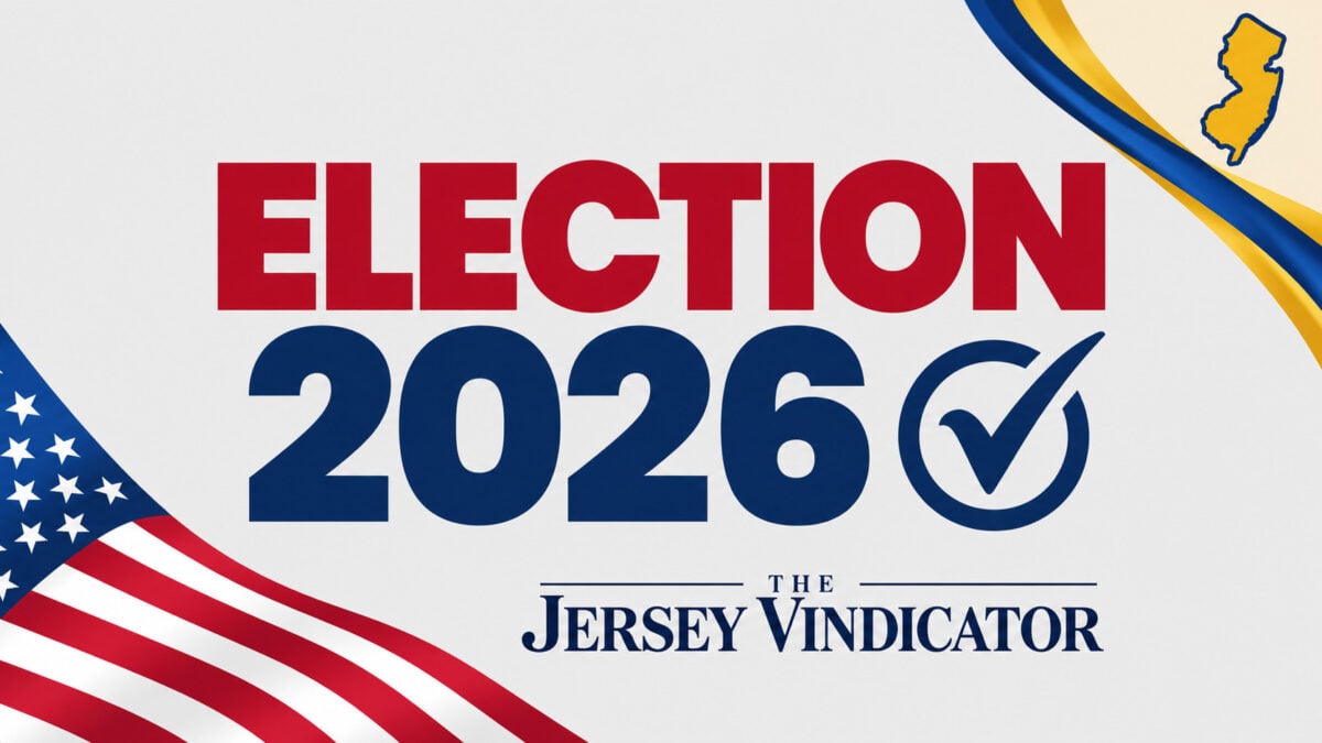 Election 2026 banner with American flag